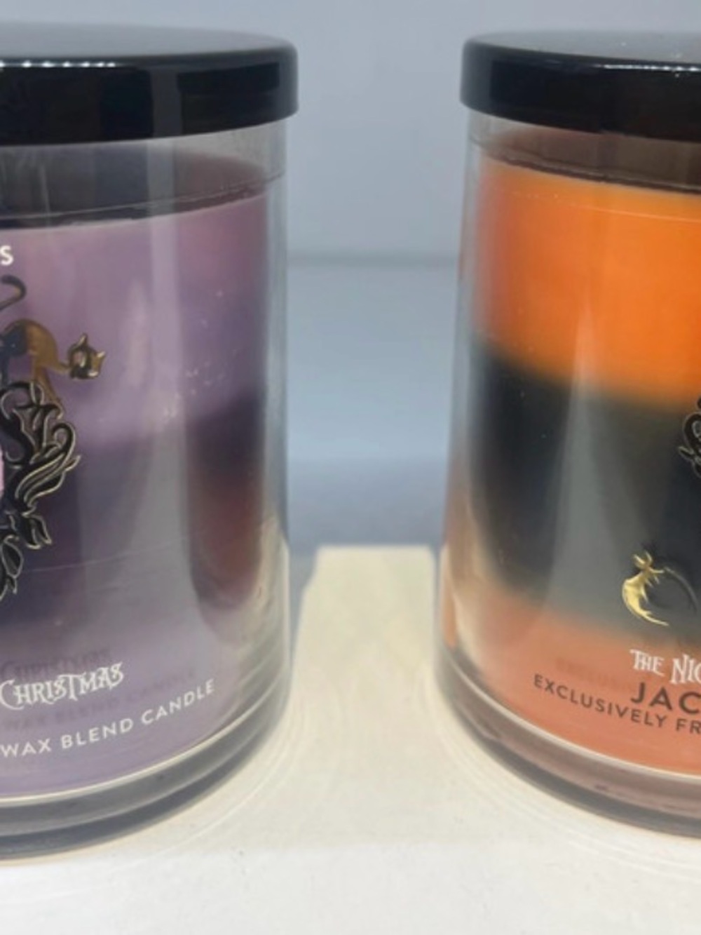 The Nightmare Before Christmas Scented Candle Jack and sally set